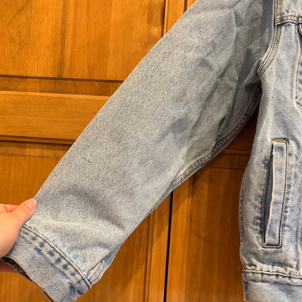 Handmade Patchwork Denim Jacket with Vintage Jean… - image 7